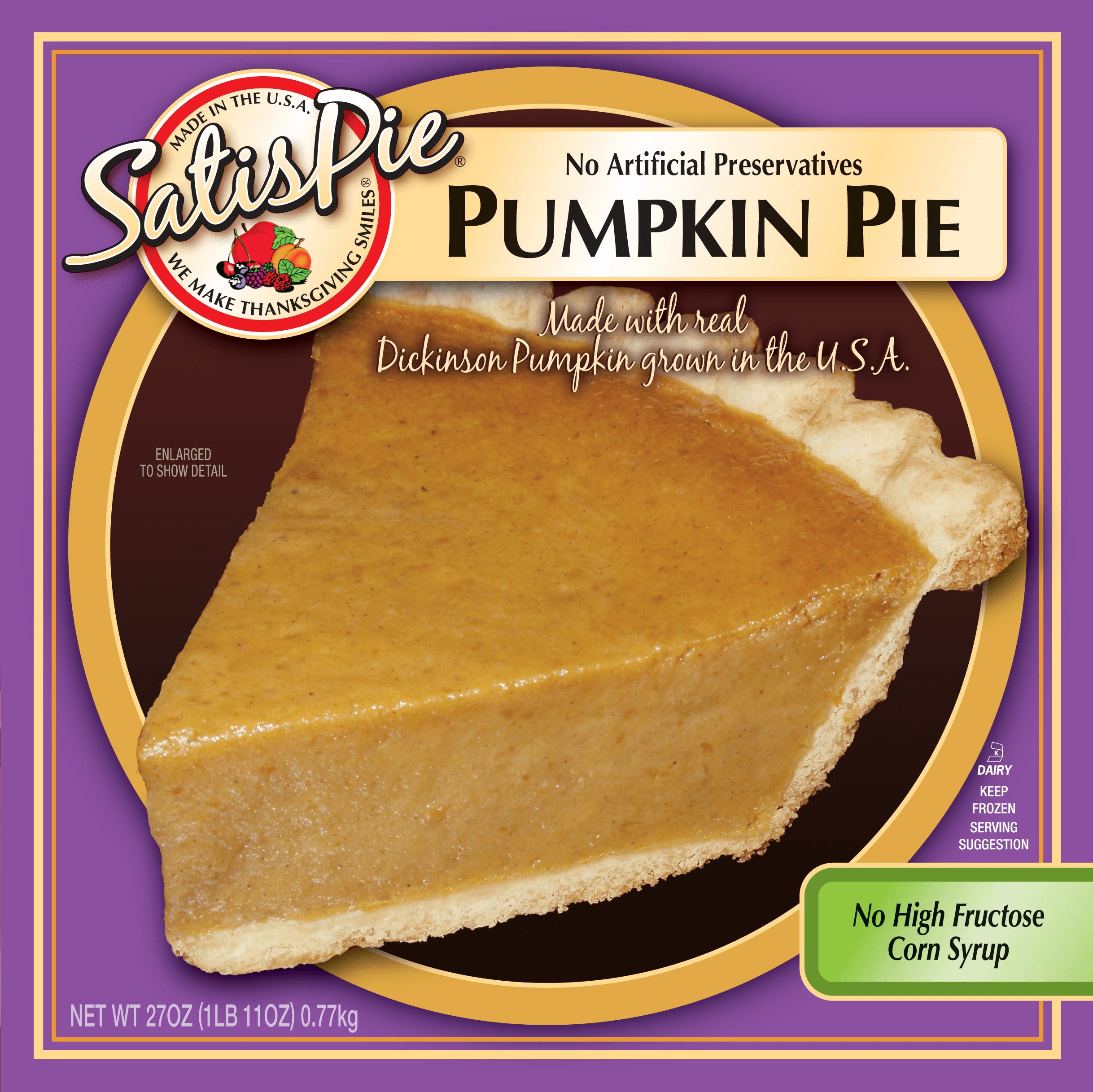 Pumpkin Pie - Handcrafted artisan pie made with premium ingredients